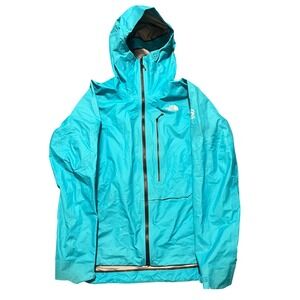 The North Face Summit Series Gore-Tex Active Blue Hooded Shell Jacket Womens M